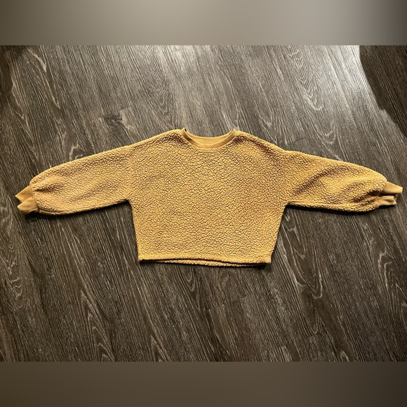 Girls Crewneck Crop Sweater - Picture 3 of 3